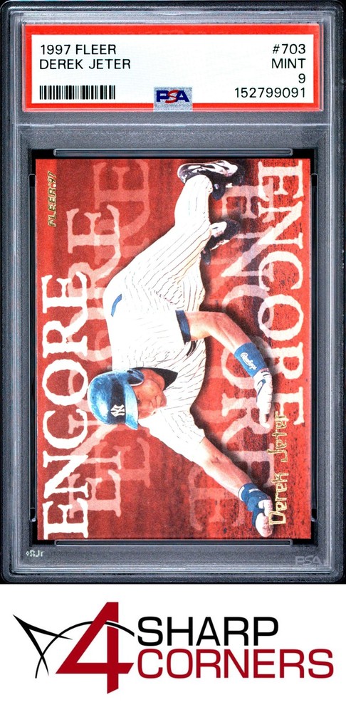 1997 Fleer #703 Derek Jeter Yankees Hof Psa 94SC: Leading the industry in consignment services!