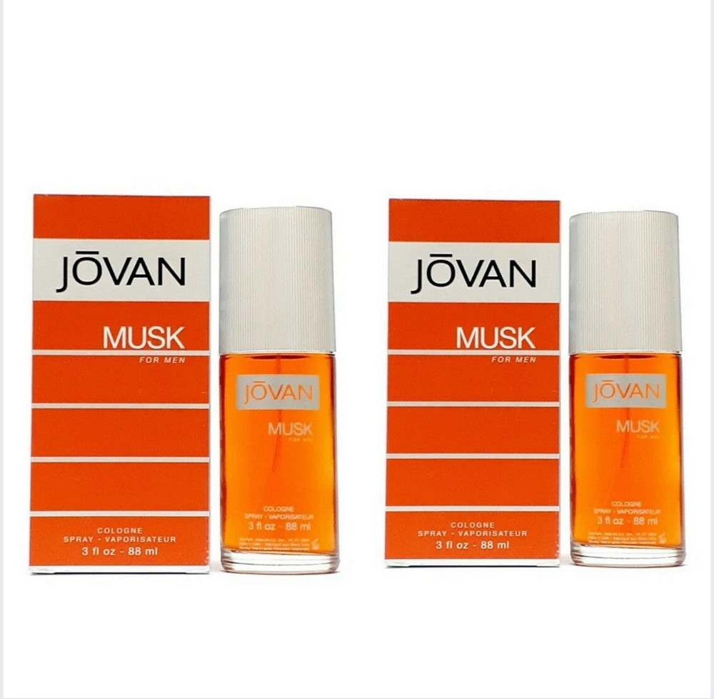 Lot Of 2 JOVAN MUSK Cologne 3.0 OZ / 88 ml By Coty For Men Cologne Spray