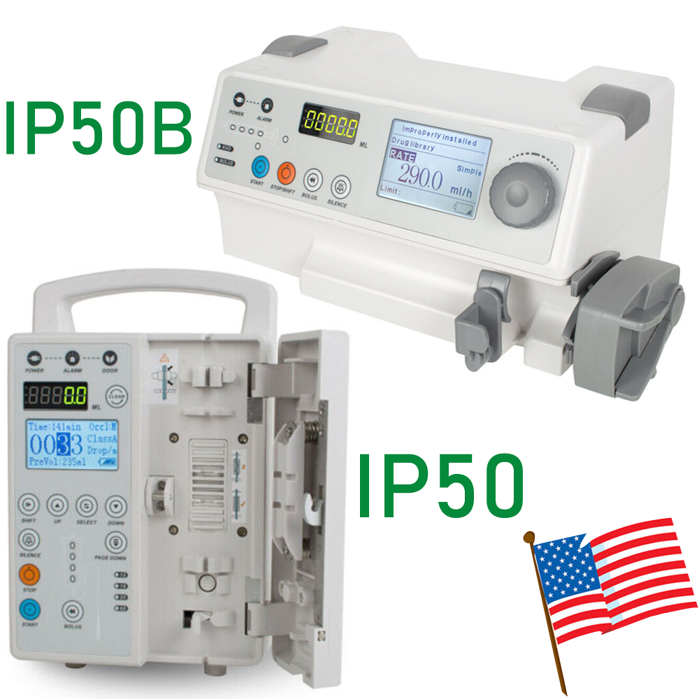 Medical Syringe Infusion Pump Standard IV Fluid Injection Control Alarm-US/