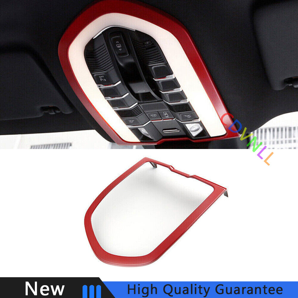 Bright Red Inner Front Reading Light Cover Trim for Porsche Macan 2015-2021