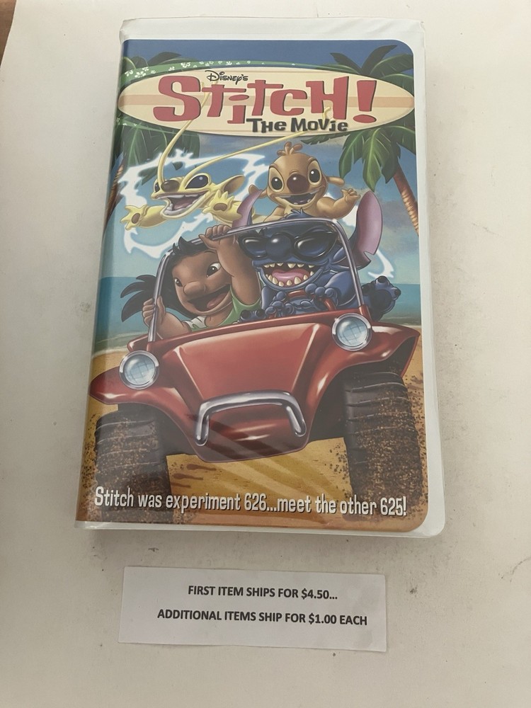VHS Tape     Stitch - The Movie      $3.35     Disney   Shipping $4.50/$1.00