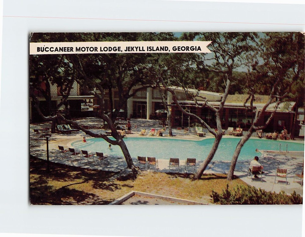 Postcard Buccaneer Motor Lodge Jekyll Island Georgia USA