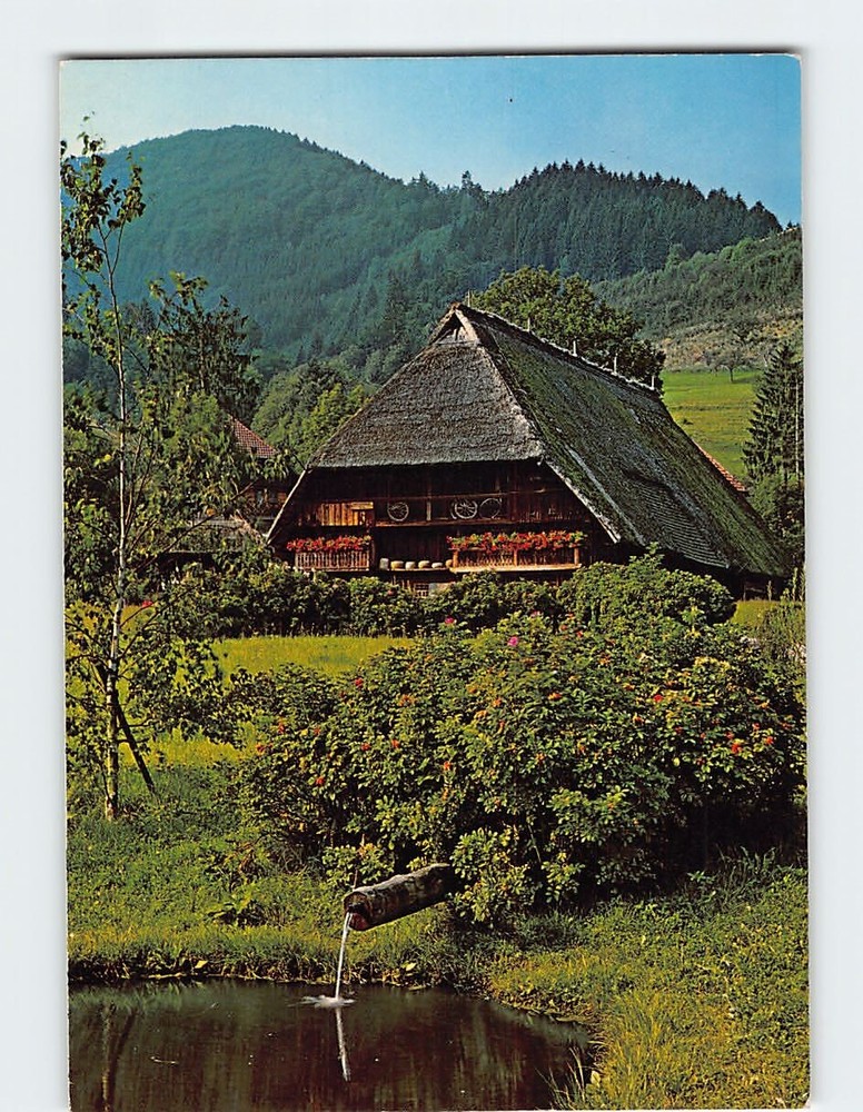 Postcard Black Forest Open Air Museum Gutach Germany
