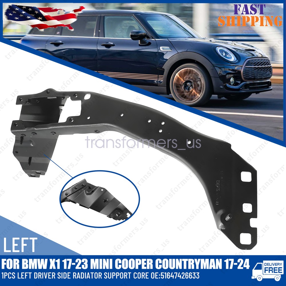Left Side Radiator Support Core For Mini Cooper Countryman 2017-24 51647426633