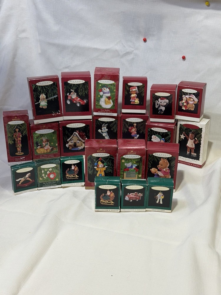 Vintage Hallmark Keepsake Ornament Lot Barbie Disney Christmas Collector 22