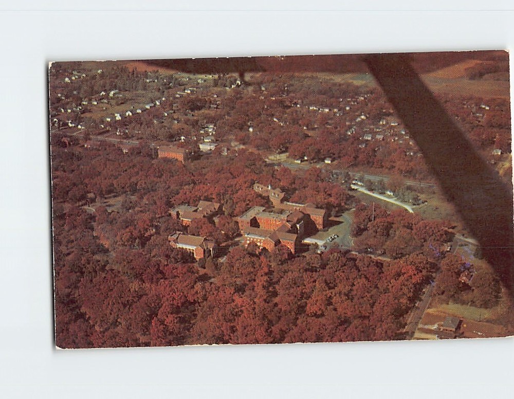 Postcard Aerial View of Veteran's Hospital Des Moines Iowa USA