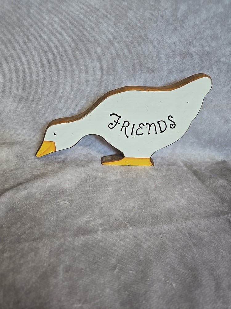 VTG 80s 90s Wooden Goose 
