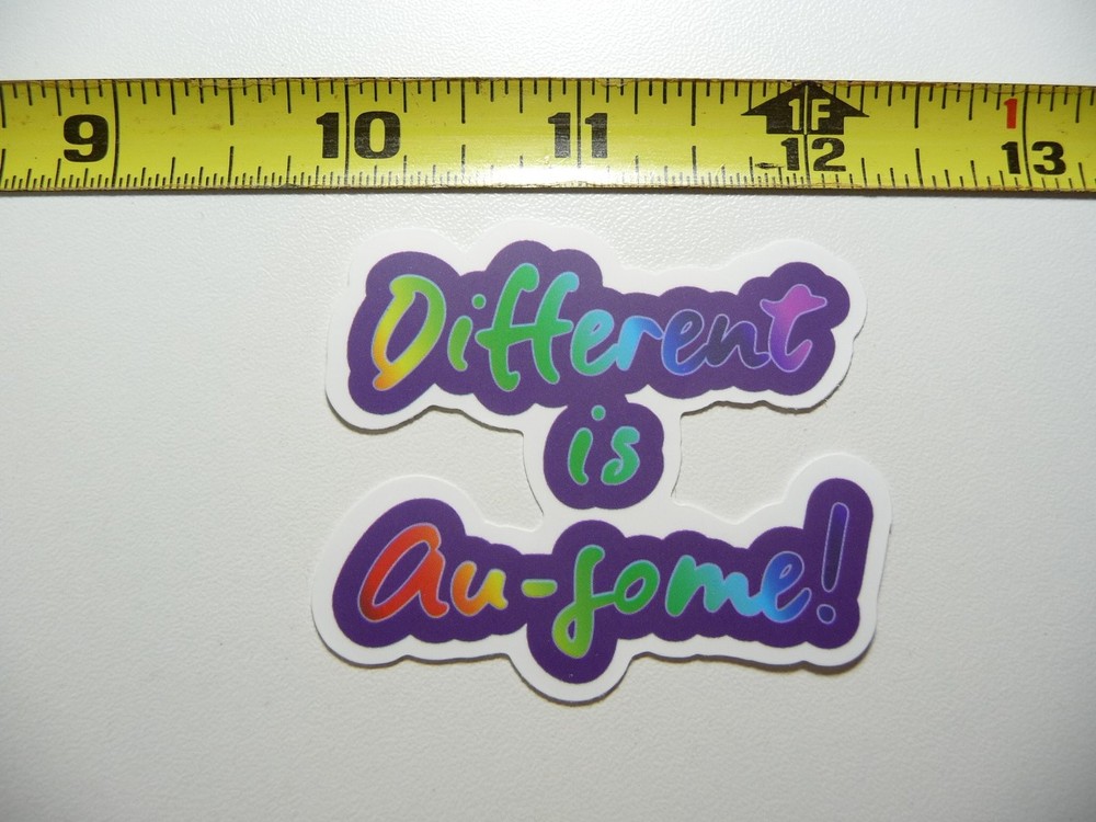 Autism Awareness Decal Sticker Different is Au-Some Support