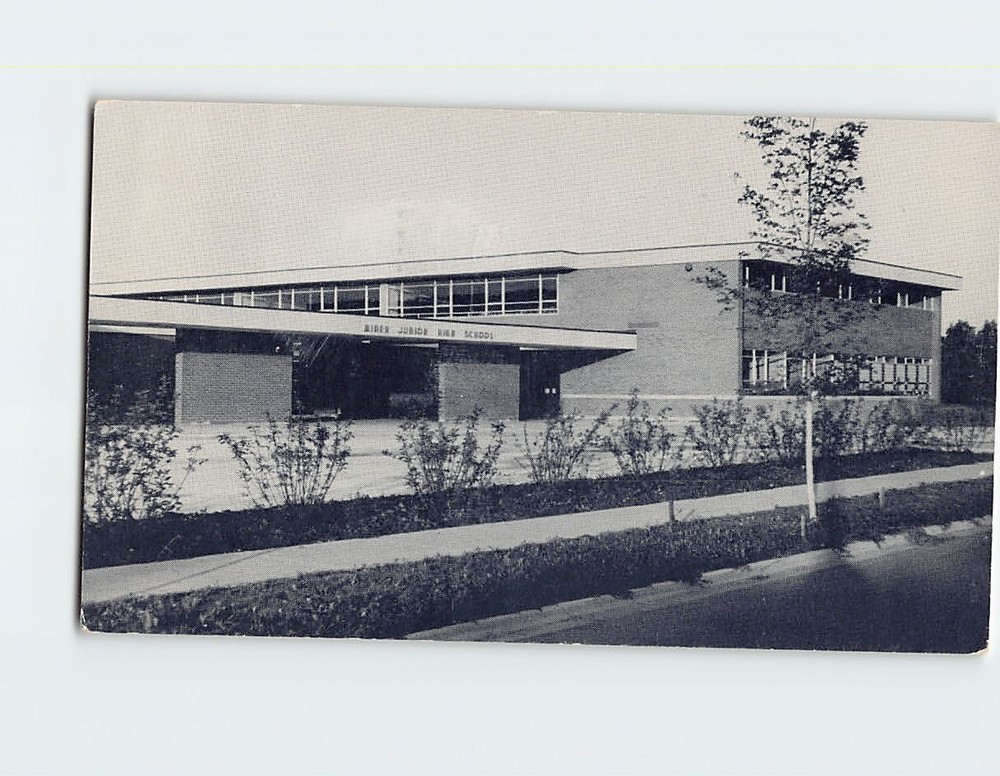 Postcard Miner Junior High School Arlington Heights Illinois USA