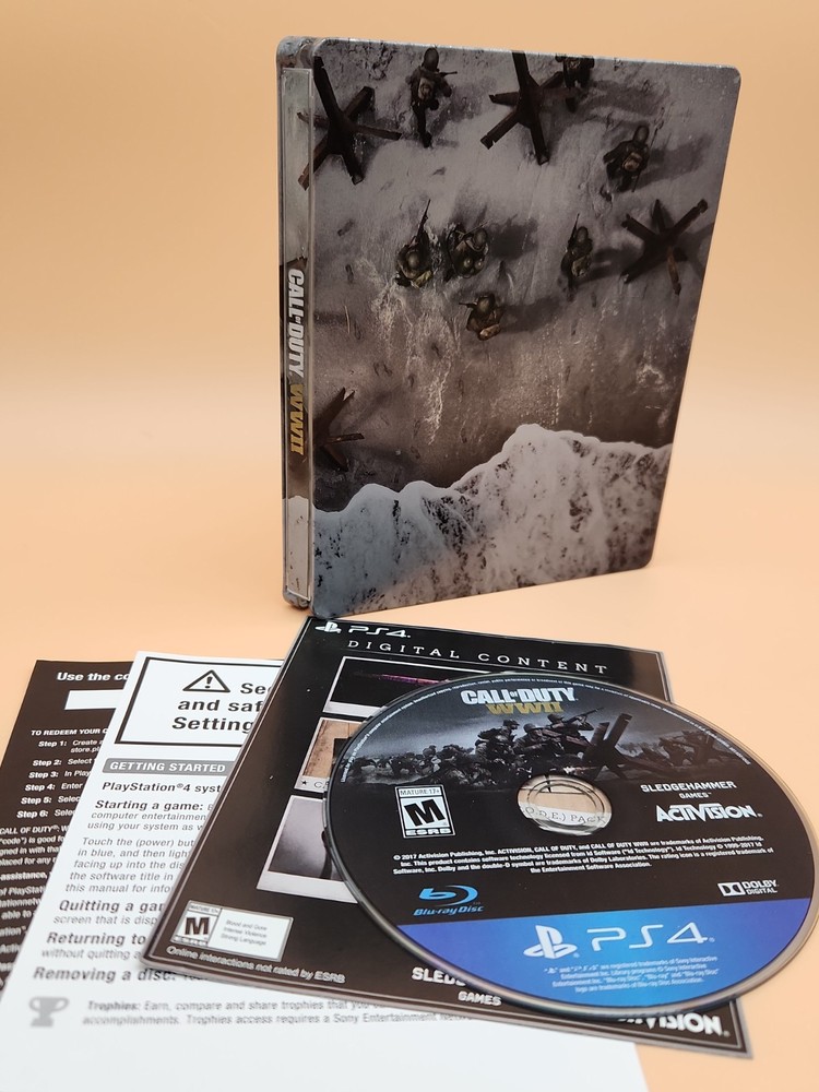 Call of Duty WWII Pro Edition Steelbook (Sony PlayStation 4 PS4, 2017)