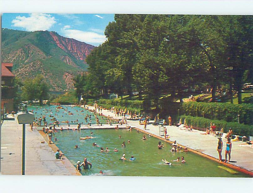 Unused Pre-1980 LODGE SCENE Glenwood Springs Colorado CO : clearance J6589@