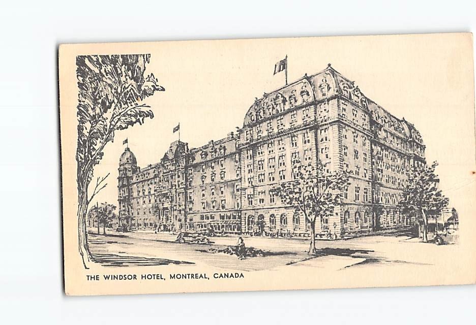 Postcard Windsor Hotel Montréal Québec Canada
