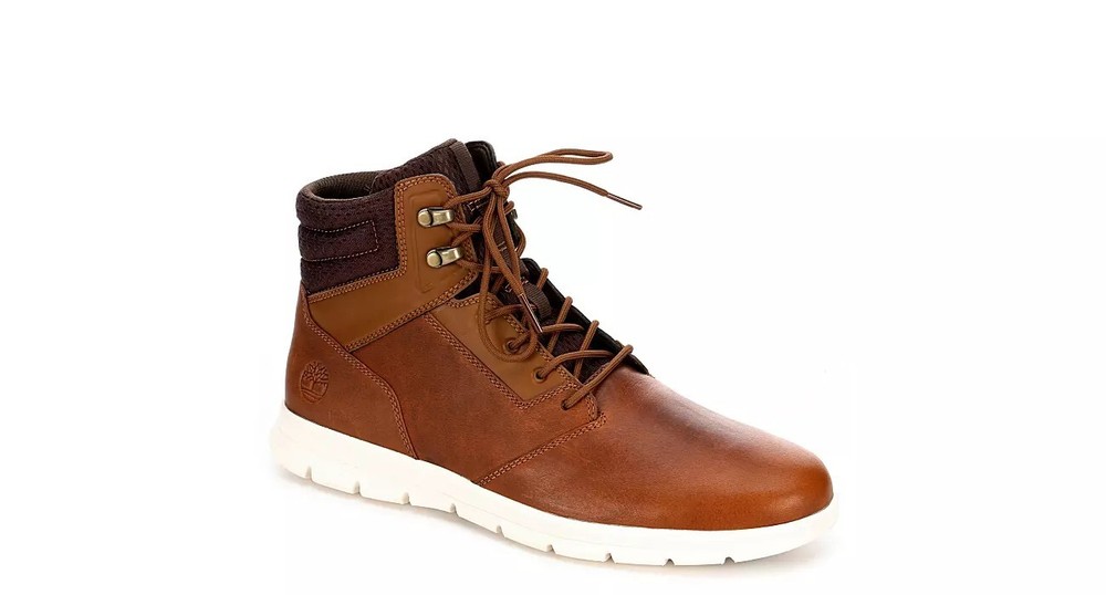 Timberland Rugged Defender ReBOTL Waterproof Brown Leather Ankle Boots Size 10.5