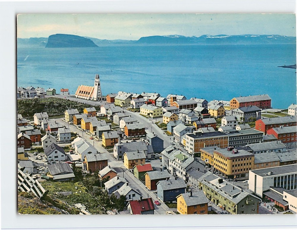 Postcard Aerial View Hammerfest Norway