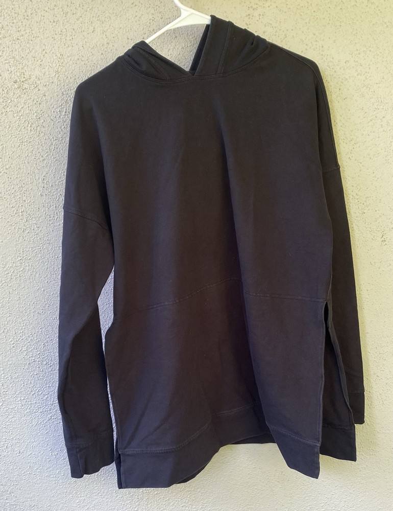 Lululemon Black Pullover Hoodie Logo Women's Regular Long Sleeve