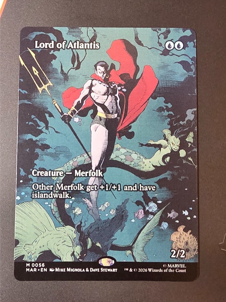 Lord of Atlantis Borderless 56 Marvel Super Heroes Magic the Gathering