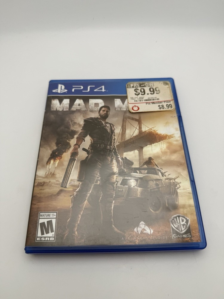 Mad Max (Sony PlayStation 4, 2015) Tested Working Authentic