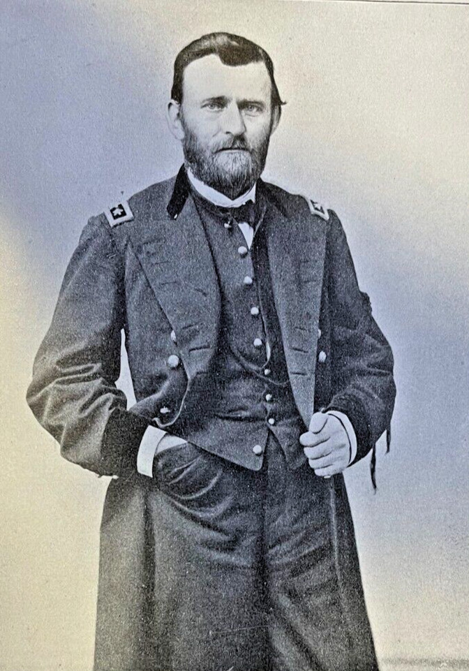 1912 Vintage Illustration General Ulysses S Grant in Uniform