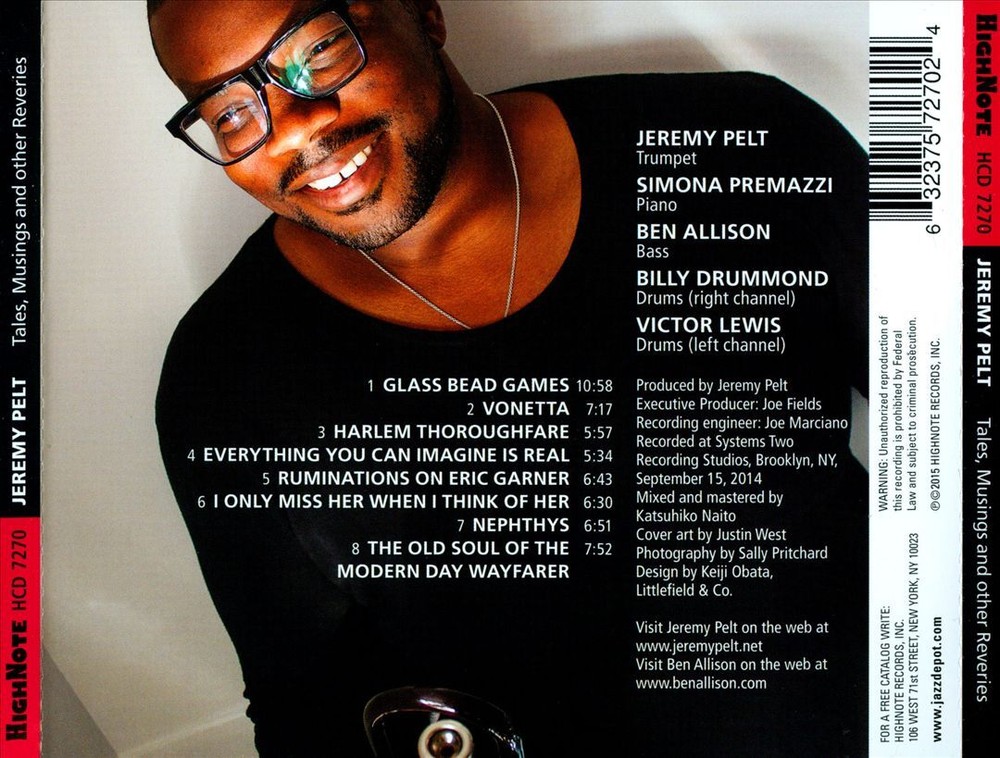 JEREMY PELT - TALES, MUSINGS, AND OTHER REVERIES NEW CD