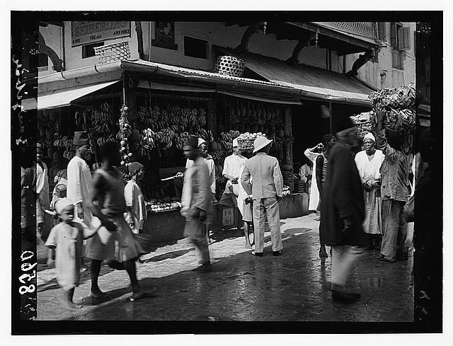 Photo:Zanzibar. Banana stand in the market