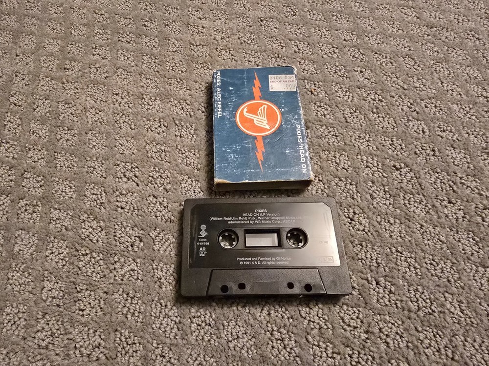 Pixies ‎– Head On / Alec Eiffel Elektra Cassingle Cassette Tape Rock 1992 Garage