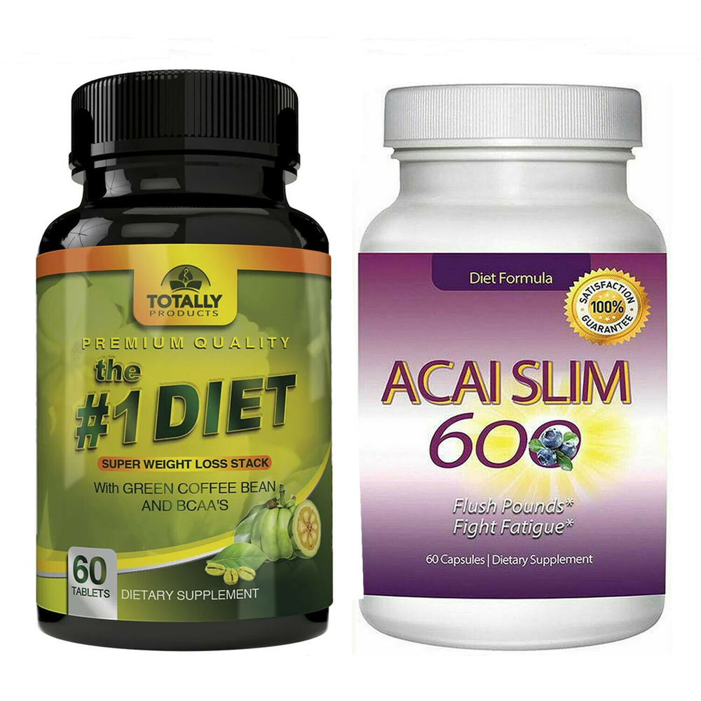 Green Coffee Beans Fat Burn & Acai Berry Slim Weight Loss Dietary Supplements-image