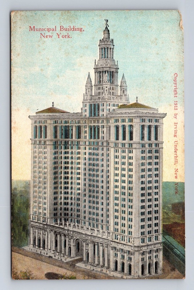 New York City NY, Municipal Building, Vintagecard