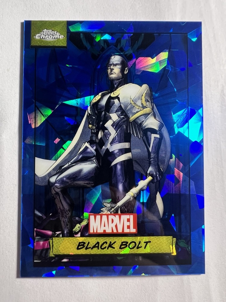 2024 Topps Chrome Marvel Sapphire Black Bolt #18 Base