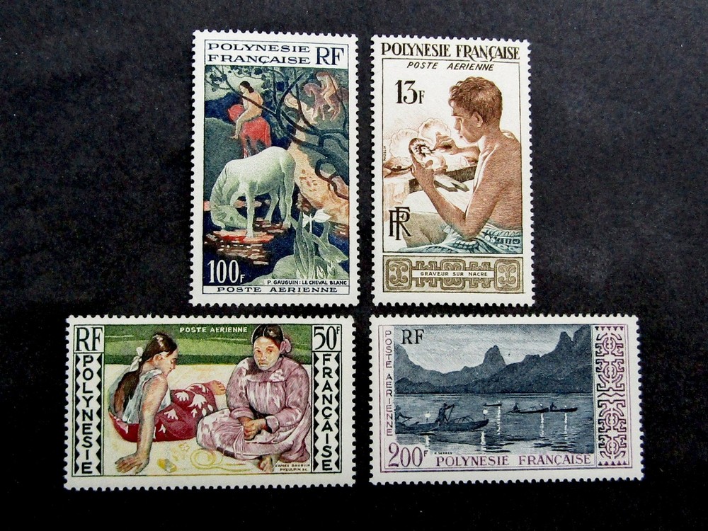 nystamps French Polynesia Stamp # C24//C27 Mint OG NH $100 Y22y3574