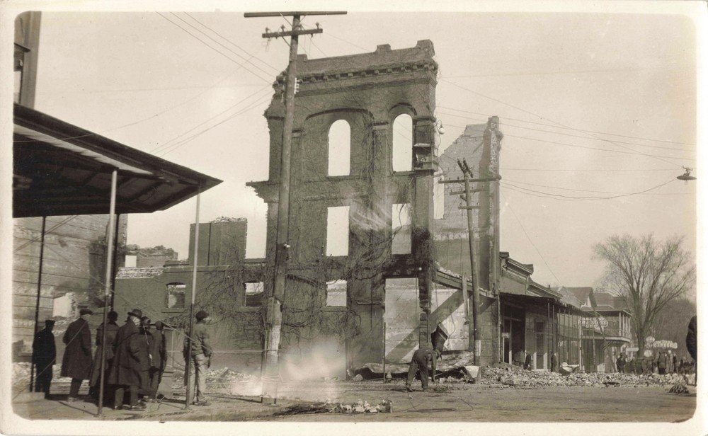 RPPC Rushville IL 1924 FIRE DISASTER 4 lives lost & 5 Businesses destroyed!!! 1