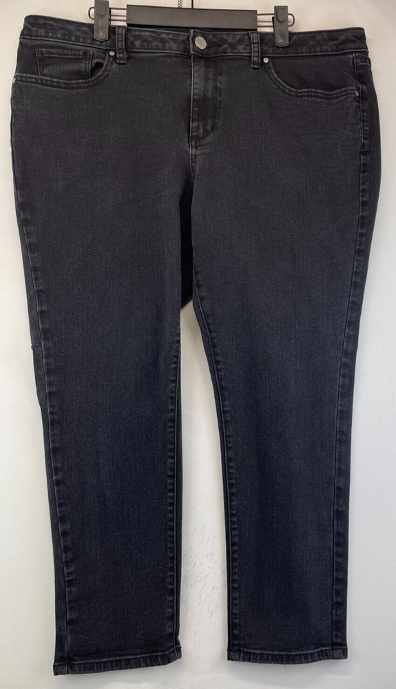 ANA Jeans - Womens Size 18 - Black - Skinny Ankle - Stretch - High Rise (2310)