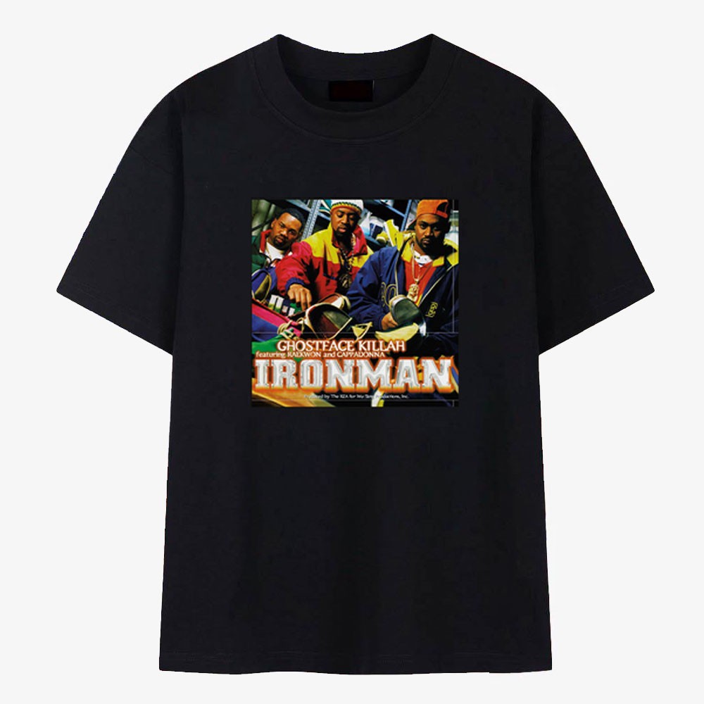 Ghostface Killah Ironman T-Shirt Wu-Tang Clan Raekwon 90s Hip Hop Rap Tee New
