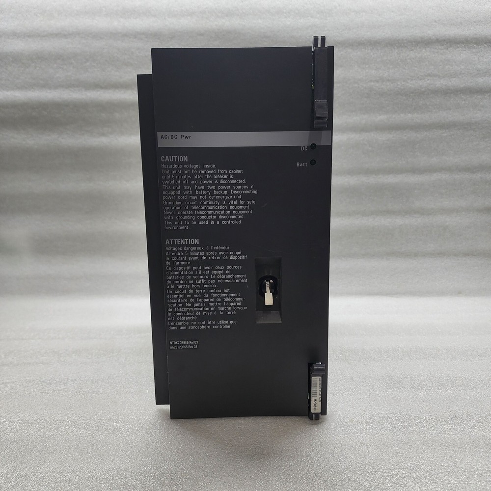 NORTEL NETWORKS NTDK70BBE5 AC/DC POWER SUPPLY AA23120RS5 100-240V 8A 750VA