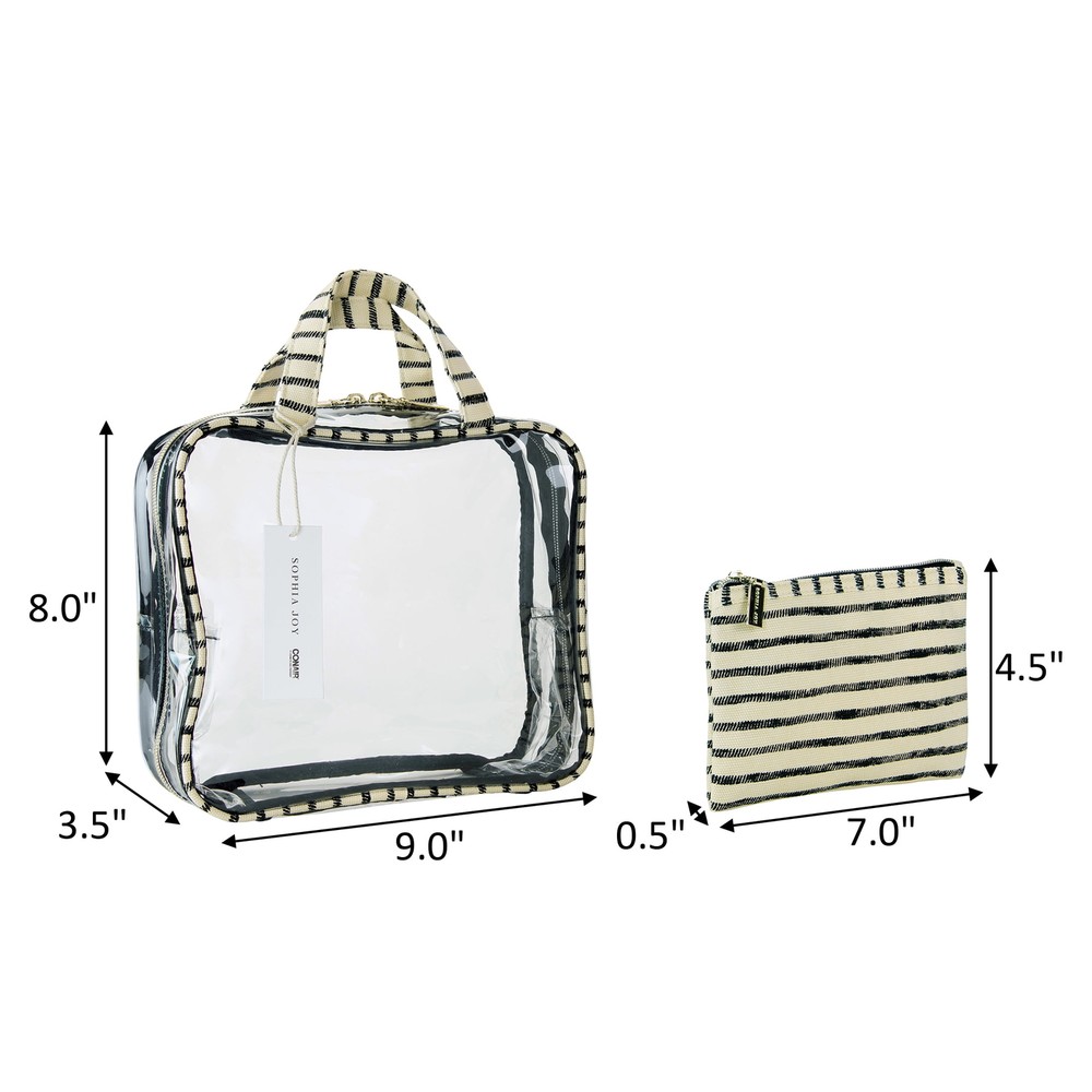 4-Piece Multi-Use Organizer Bag Set for Makeup, Toiletries, and Accessories