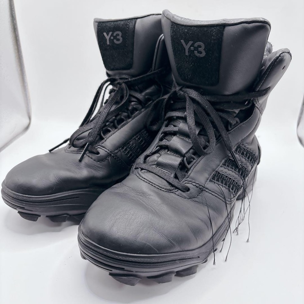 Y-3 GSG9 Leather Sneakers Black Adidas High-Top Men’s Shoes