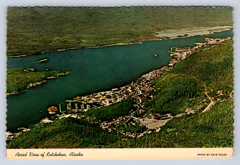 Vintage Postcard Tongass Narrows Ketchikan Alaska