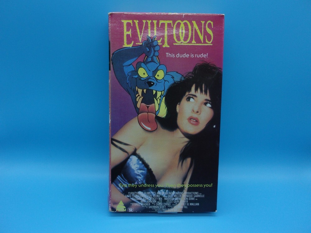 Evil Toons ( Vhs 1991 Prism) Original Rare Htf Adult Animation Collectible Video