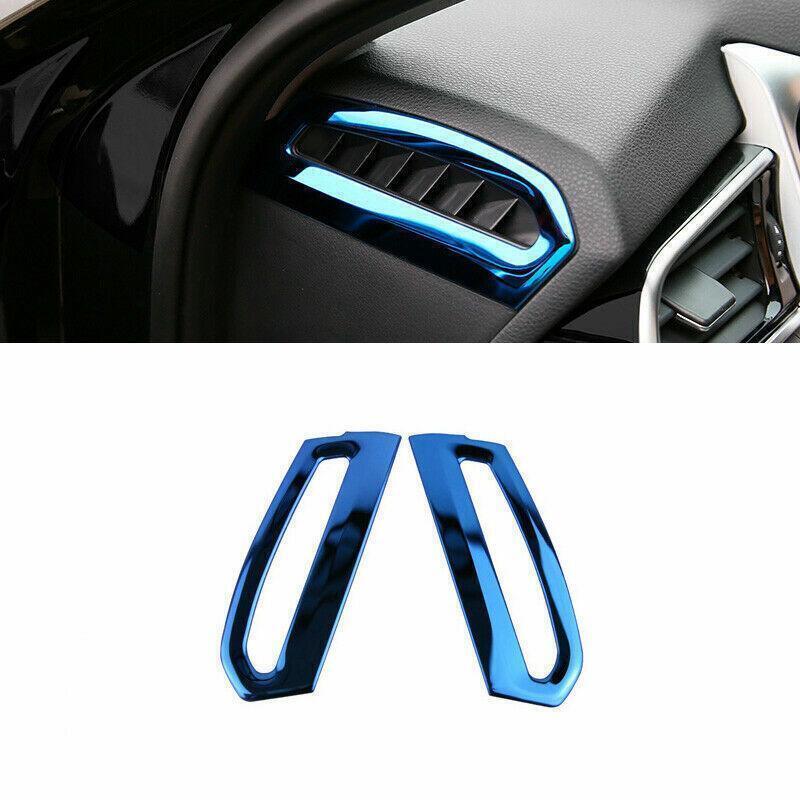 2018-2019 Toyota Camry Blue Titanium Dashboard Air Vent Trim Pair 2pcs