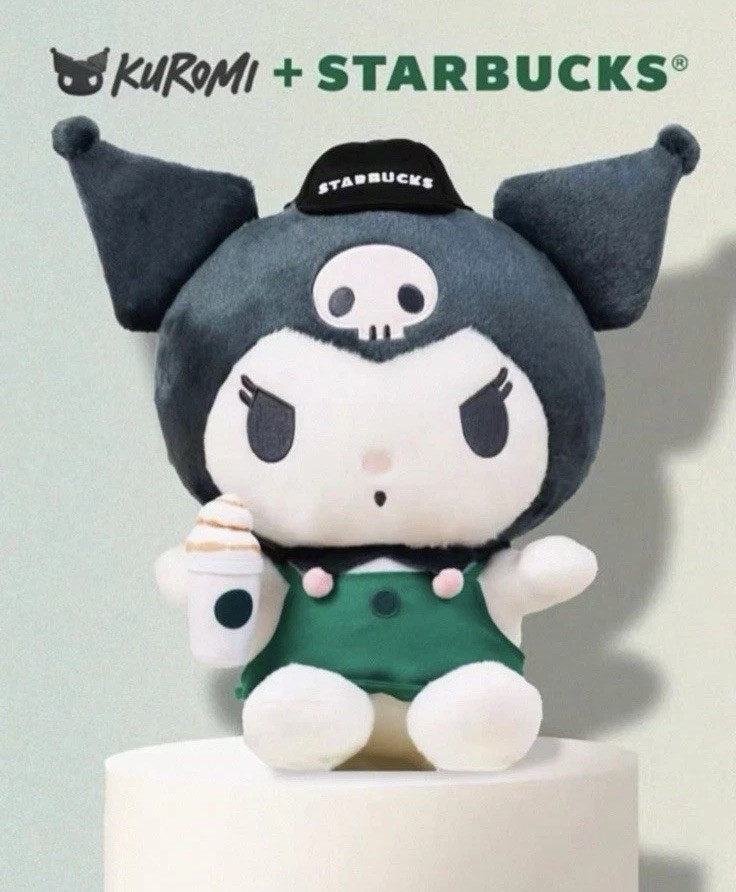 Last Stock Hongkong Limited Starbucks Kuromi Plush Doll Large Ship From Japan