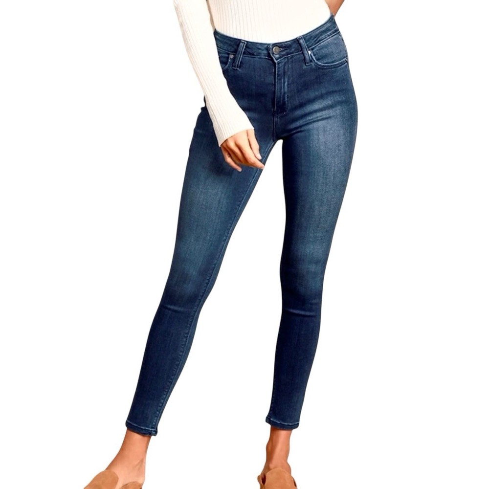 Just Black Women's High Rise Skinny Jeans Dark Indigo Size 30