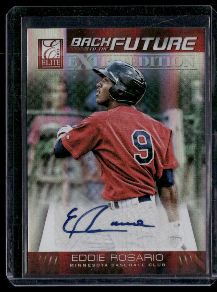 2012 Panini Elite Extra Edition Eddie Rosario #18 Back to the Future Signatures