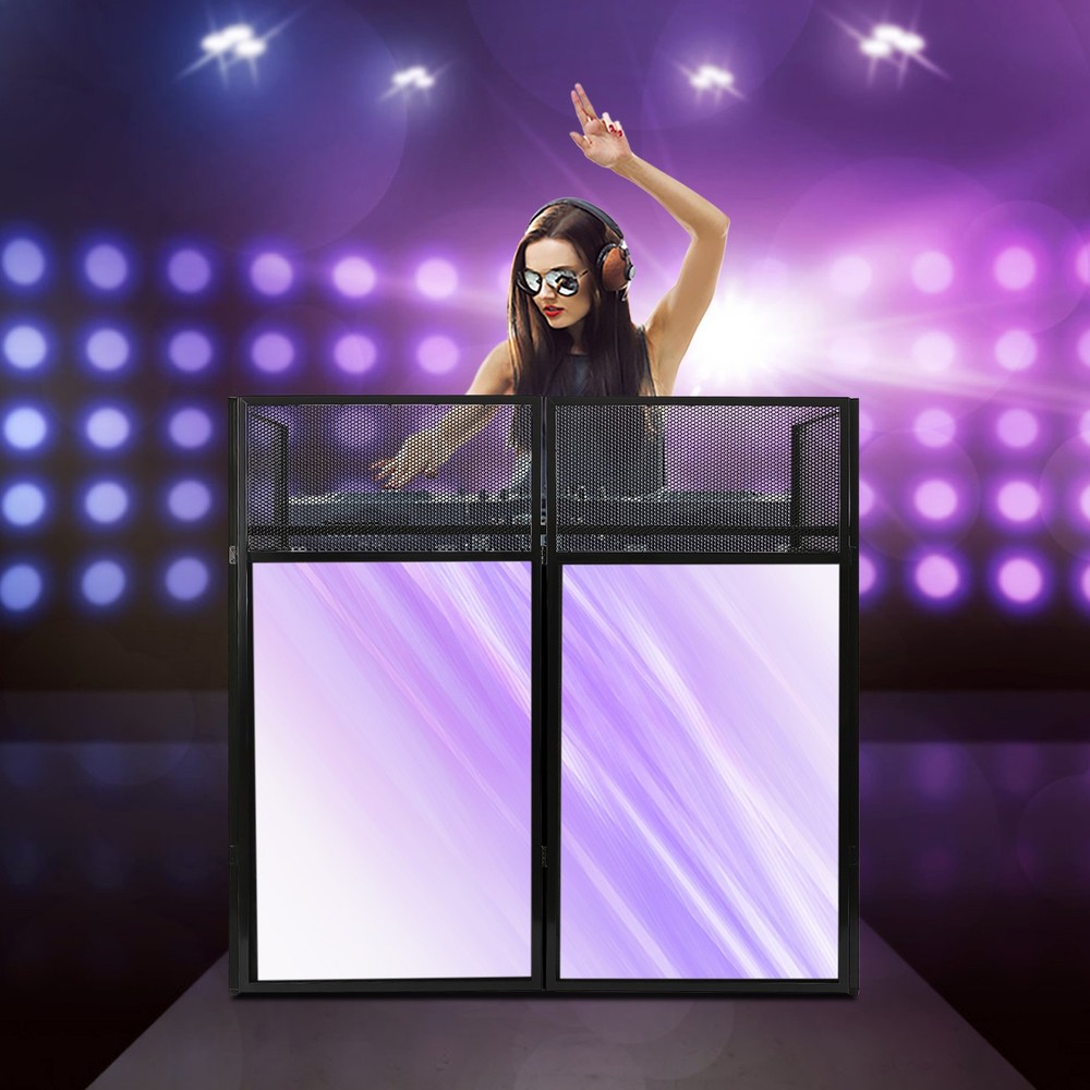 DJ Display Stand, DJ Event Booth Facade, Portable DJ Facade Booth Table, DJ Cont