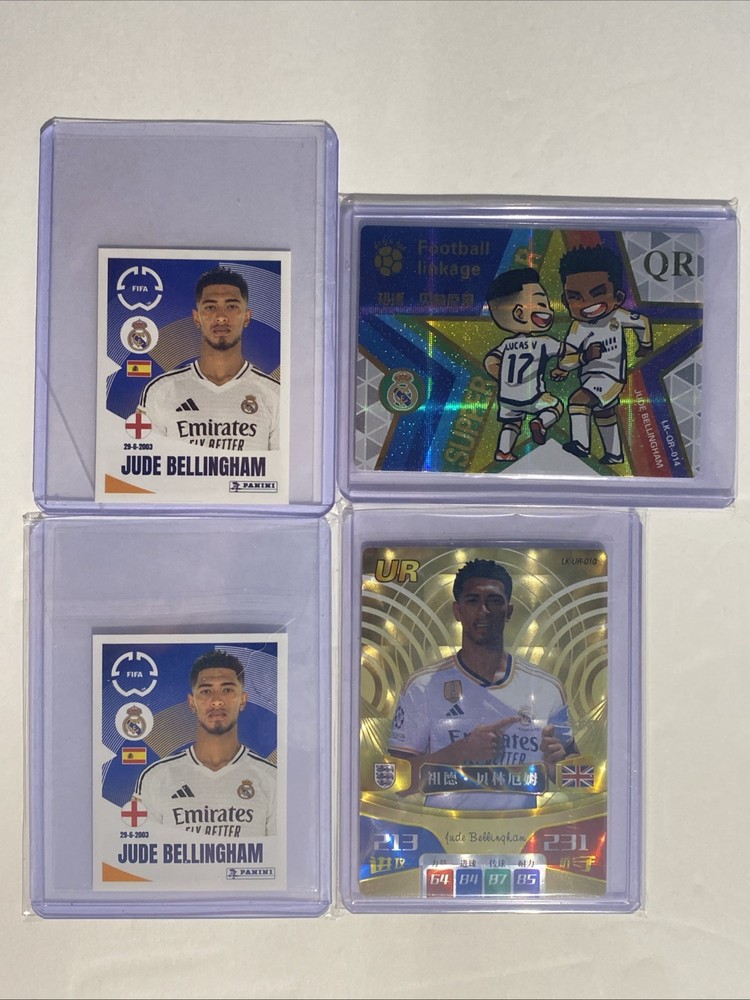 Jude Bellingham - 4 Card Lot with England, Real Madrid World Cup