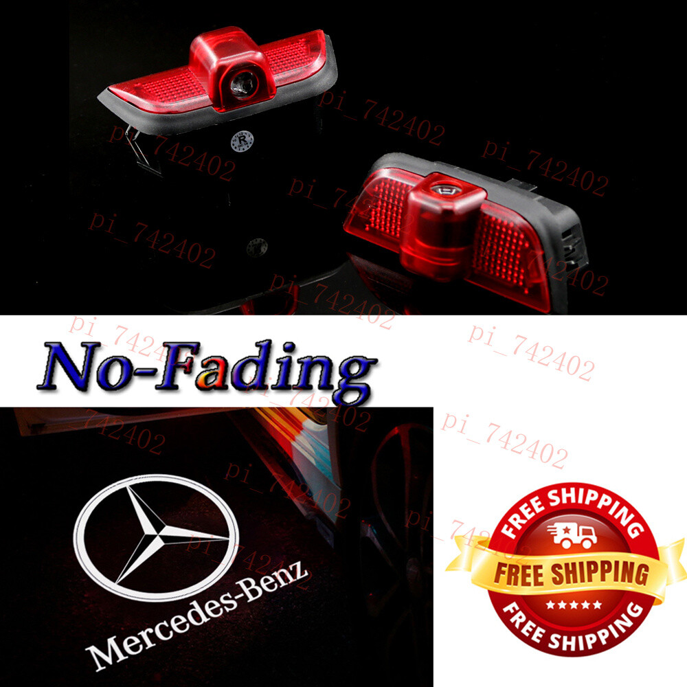 Car LED Door Projector HD Shadow Lights Kit For C-CLass W204 Saloon 2007-2014