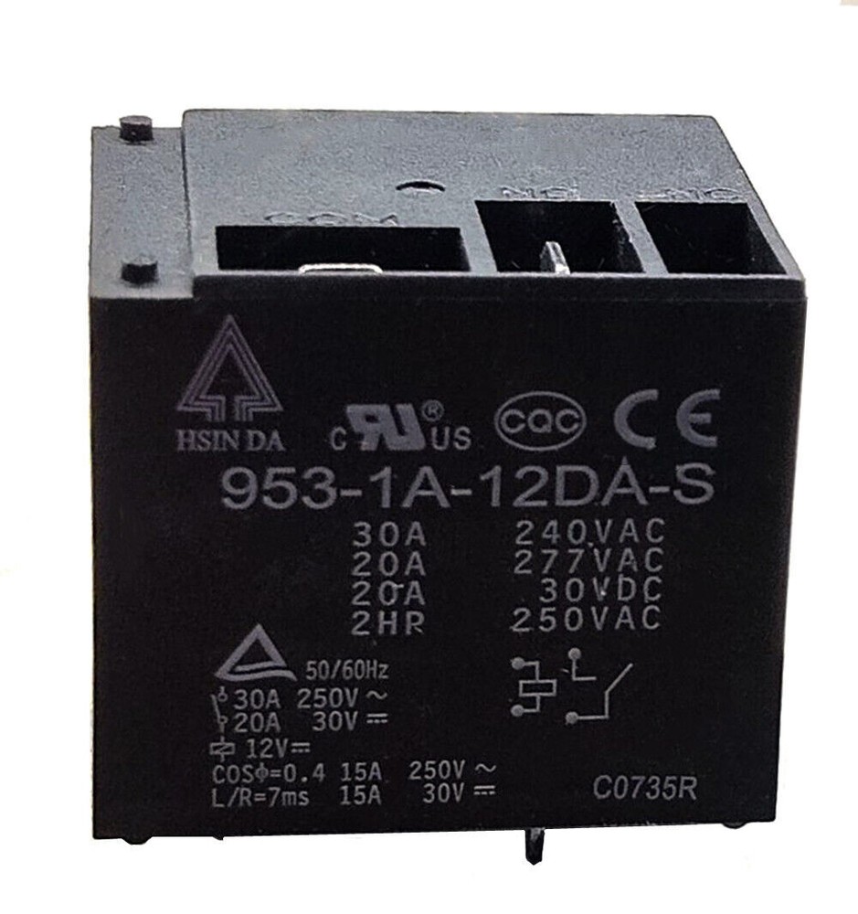 2PC 953-1A-12DA-S 12VDC HSIN DA Power Relay 30A 240VAC 4Pins #sumaik11