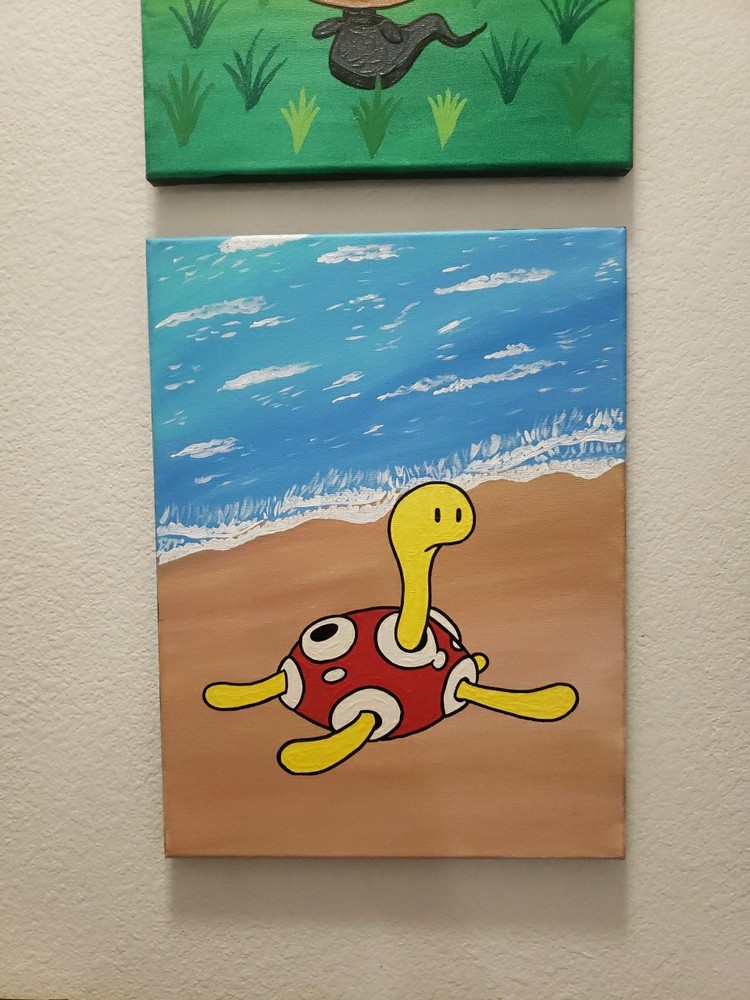Pokemon Landscape Painting Shuckle