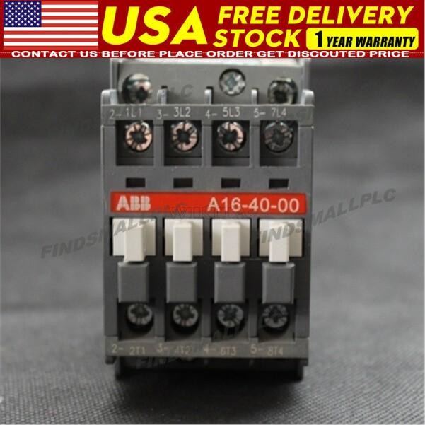 A16-40-00 Contactor 24V、110V 50Hz / 110-120V 60Hz、220-230V 1pc ABB Free Shipping