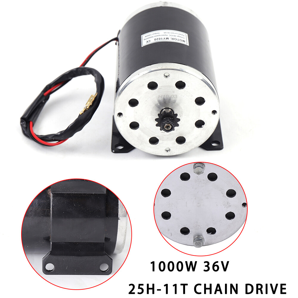 36V 1000W MY1020 Brushed DC Motor for DIY E-Bike Go-Kart Mini Bike Quad