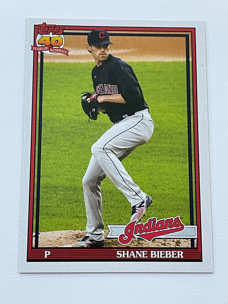 2021 Topps Archives Baseball #183 - Shane Bieber - Cleveland Indians