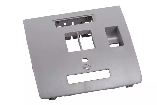 Genuine GM Light Ash Gray Roof Console Opening Trim Plate 23104417